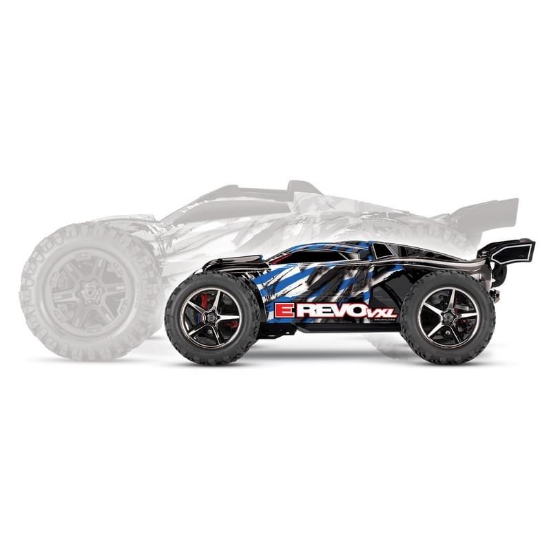 Traxxas Mini E Revo Brushless 1/16 VXL TQI ID TSM 71076-8 bleu - Breizh Modélisme.