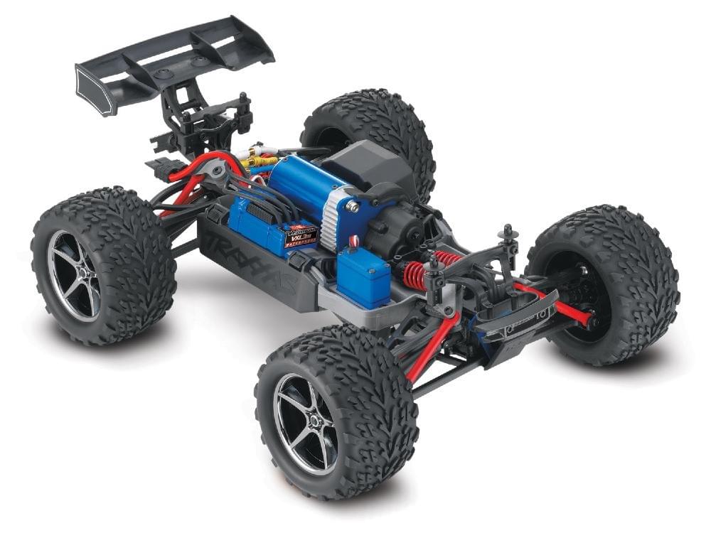 Traxxas Mini E Revo Brushless 1/16 VXL TQI ID TSM 71076-8 bleu - Breizh Modélisme.