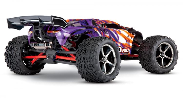 Traxxas Mini E Revo Brushless 1/16 VXL TQI ID TSM 71076-8 violet - Breizh Modélisme.