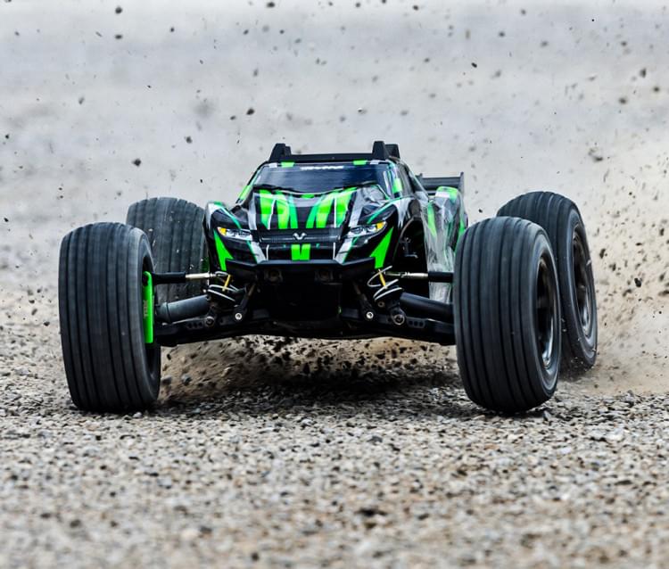 Traxxas Rustler 4x4 Ultimate VXL vert 1/10 RTR - 67097-4 - Breizh Modélisme.