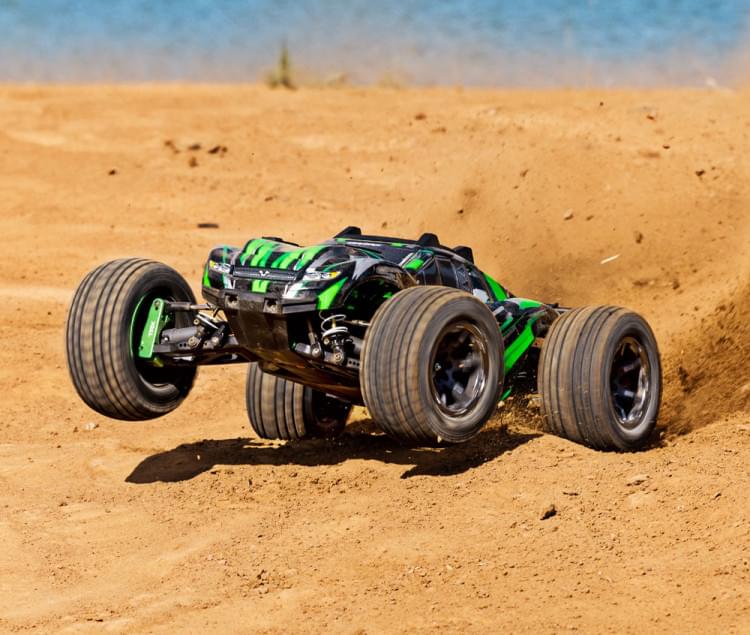 Traxxas Rustler 4x4 Ultimate VXL vert 1/10 RTR - 67097-4 - Breizh Modélisme.