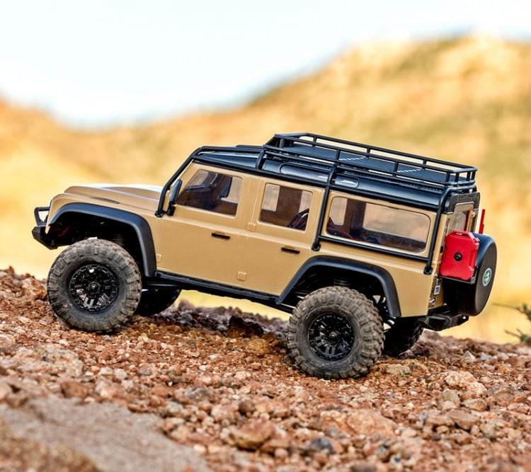 Traxxas TRX-4M 1/18 Land Rover Defender Crawler Tan RTR - 97054-1 - Breizh Modélisme.