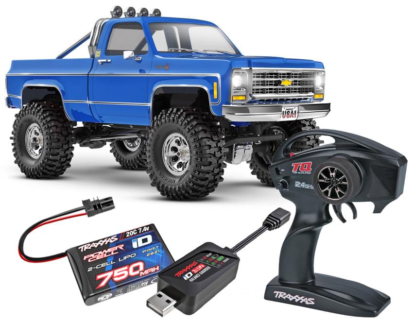 Traxxas TRX-4M K10 mini crawler 1/18 RTR - 97064-1 bleu - Breizh Modélisme.