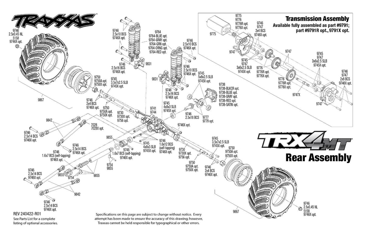 Traxxas TRX-4MT K10 monster truck 1/18 RTR - 98064-1 rouge - Breizh Modélisme.