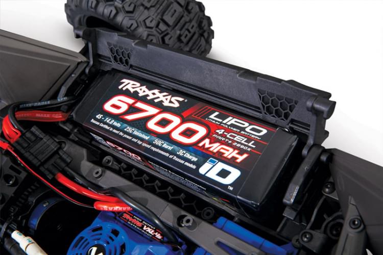 Traxxas Wide-MAXX 4S Bleu 4WD TQi TSM RTR 89086-4 - Breizh Modélisme.