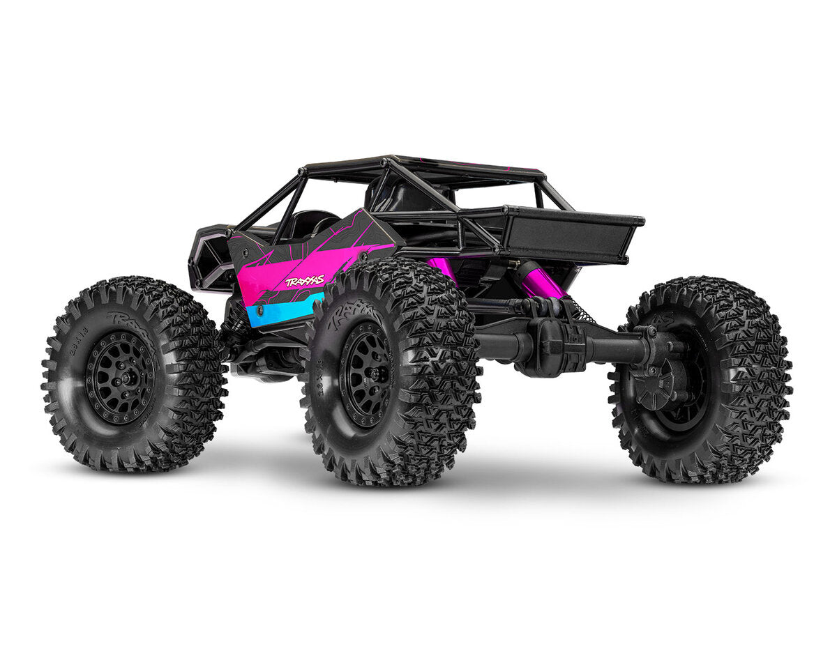 Traxxas TXC-4M Extreme Crawler 1/18 Brushless 3S RTR rose - Breizh Modélisme.