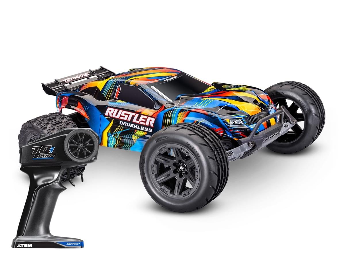 Traxxas Rustler 1:10 2WD RTR Stadium Truck jaune 37454-4