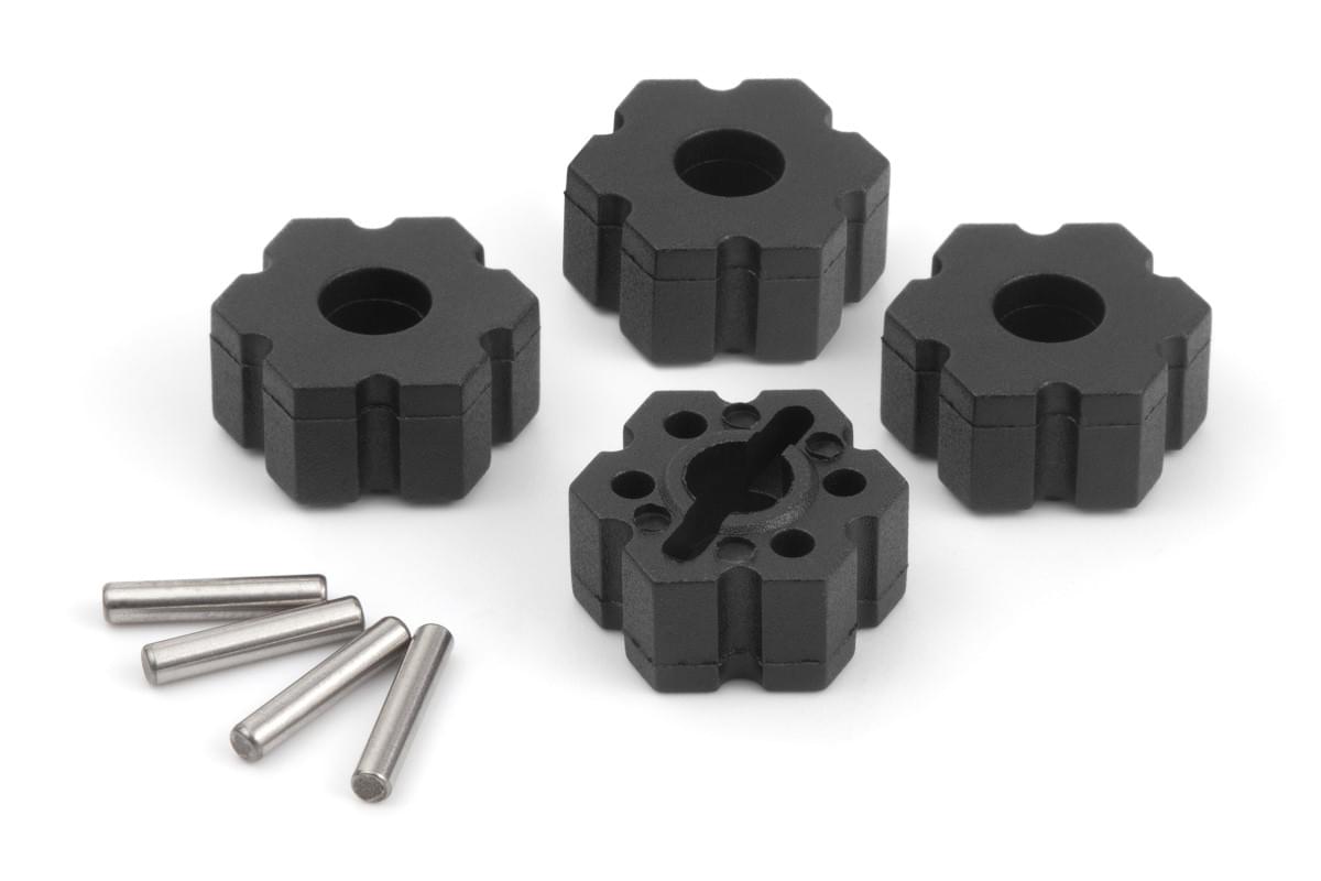 4 Hexagones de roues 14mm (Quantum2) MV150433 - Breizh Modélisme.