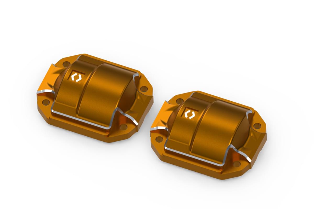 Cache-diffuseur en aluminium (Orange/2 pièces) HP161143 - Breizh Modélisme.