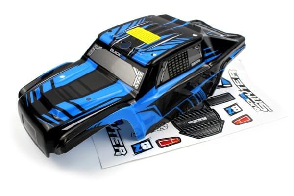 Carrosserie bleu avec stickers Blackzon Smyter Desert 540178 - Breizh Modélisme.