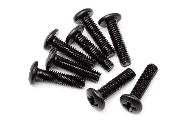Lot de 8 vis M3x12mm Maverick - MV25035 - Breizh Modélisme.
