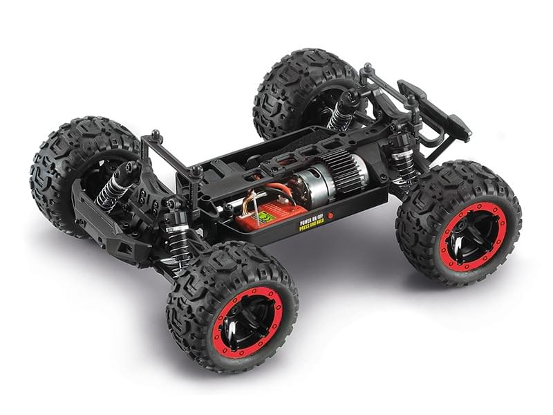 Monster Truck télécommandé 4WD Blackzon Slyder rouge 1/16 RTR - 540098 - Breizh Modélisme.