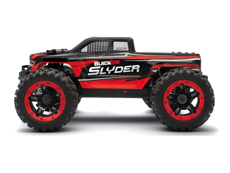 Monster Truck télécommandé 4WD Blackzon Slyder rouge 1/16 RTR - 540098 - Breizh Modélisme.