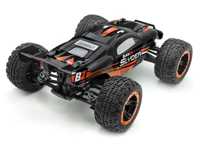 Truggy télécommandé 4WD Blackzon Slyder orange 1/16 RTR - 540097 - Breizh Modélisme.