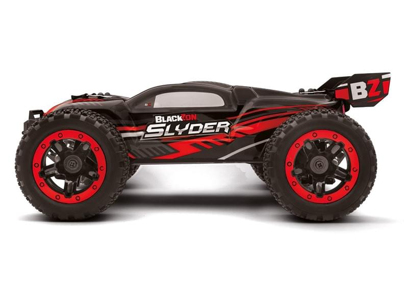 Truggy télécommandé 4WD Blackzon Slyder rouge 1/16 RTR - 540096 - Breizh Modélisme.