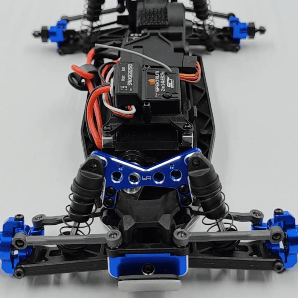 Ensemble de moyeu avant en aluminium C pour buggy Losi 1/24 Micro-B 2WD - Breizh Modélisme.