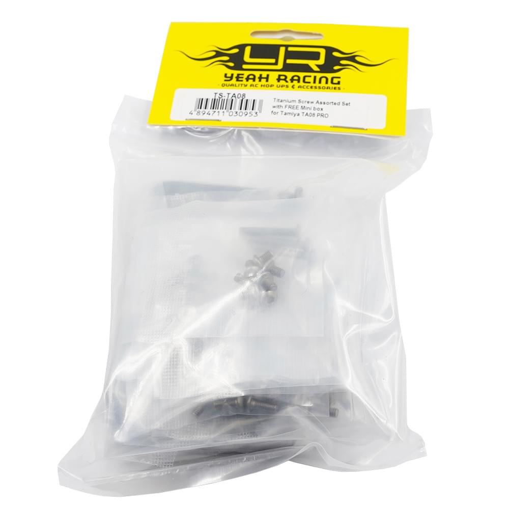 Ensemble de vis en titane assorties avec mini-boîte pour Tamiya TA08 PRO - Breizh Modélisme.