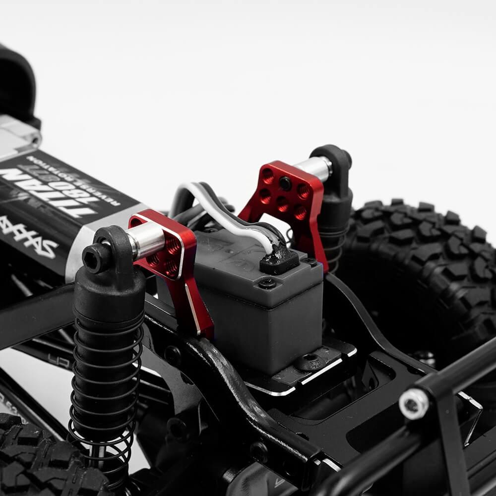 Kit conversion alu rouge Traxxas TRX-4M 1/18 Yeah racing - Breizh Modélisme.