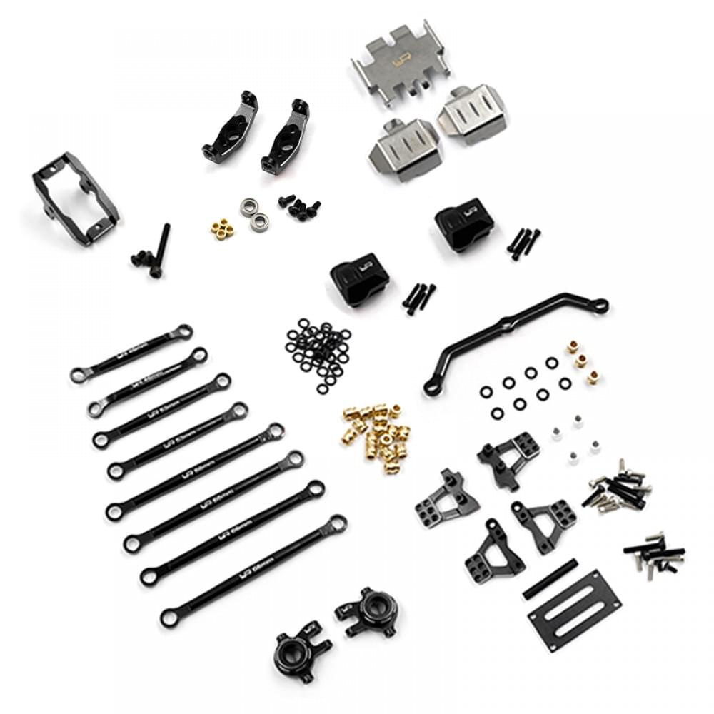 Kit de conversion essentiel en aluminium pour TRX-4M - TR4M-S02BK - Breizh Modélisme.