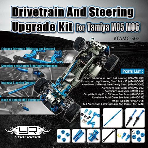 Kit de conversion pour châssis Tamiya M05 M06 Yeah Racing - Breizh Modélisme.