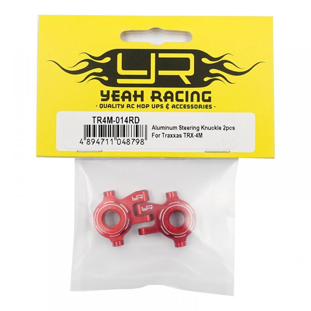 Porte-fusée de direction en aluminium 2 pièces pour TRX-4M Yeah Racing - Breizh Modélisme.