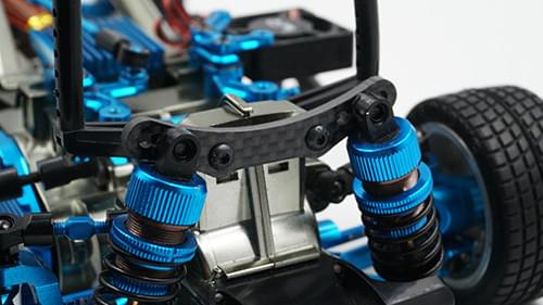 Supports d'Amortisseurs carbone Avant et arrière pour Tamiya M05 Yeah Racing - Breizh Modélisme.