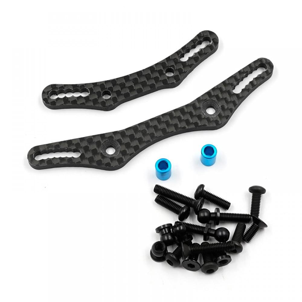 Supports d'Amortisseurs carbone Avant et arrière pour Tamiya M05 Yeah Racing - Breizh Modélisme.