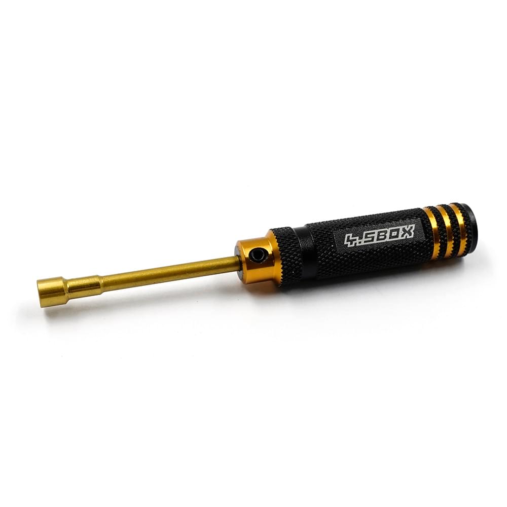 Tournevis à écrou de blocage en aluminium 4,5 mm noir doré (Mini-z) - Breizh Modélisme.