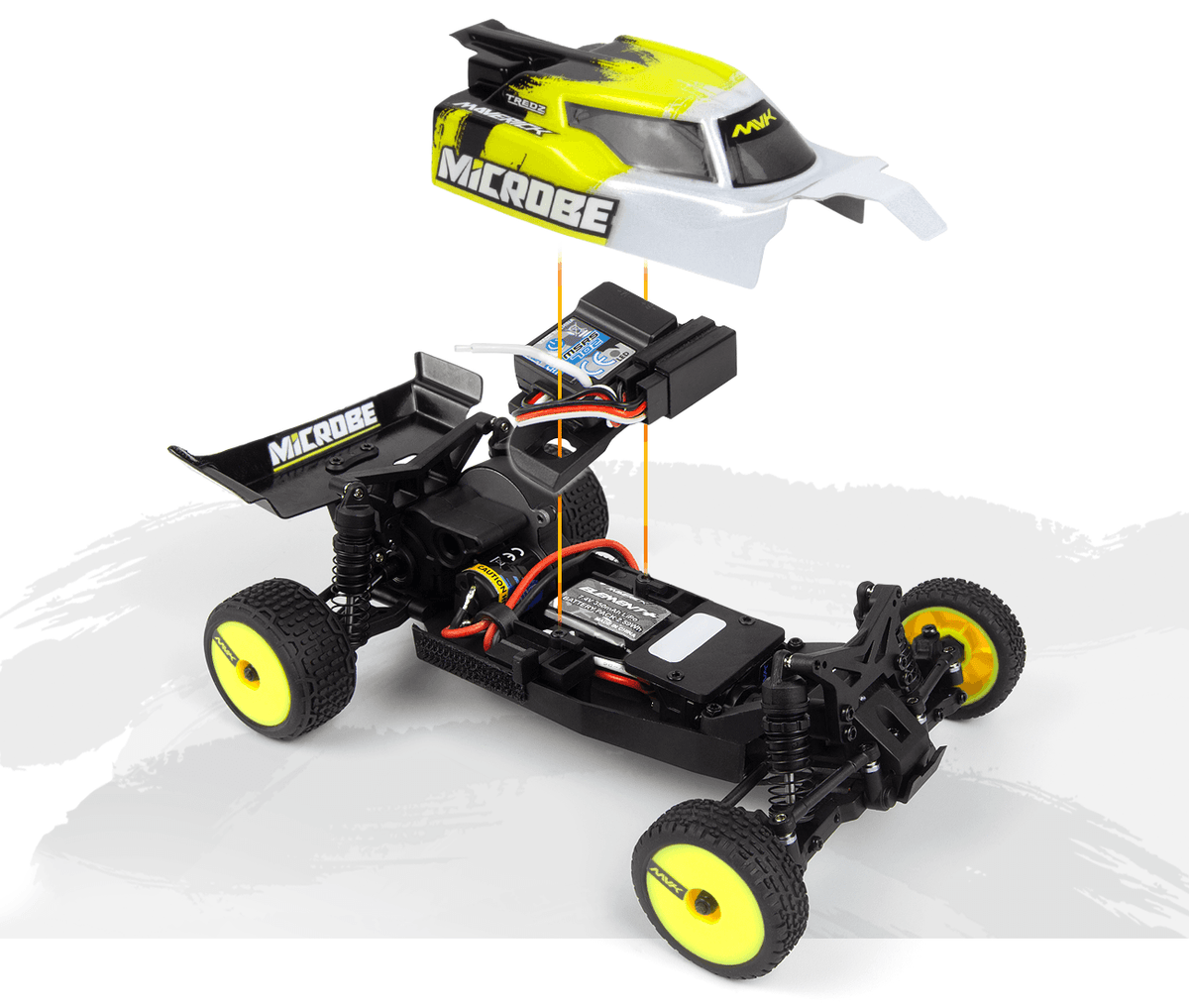 Buggy 1/24 Maverick Microbe – Voiture RC Tout-Terrain MV150850