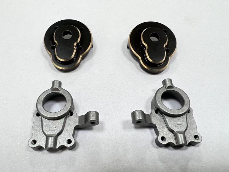 Optional Alu. Front Portal Hub Set - PRO/EVO 1:18 - Breizh Modélisme.