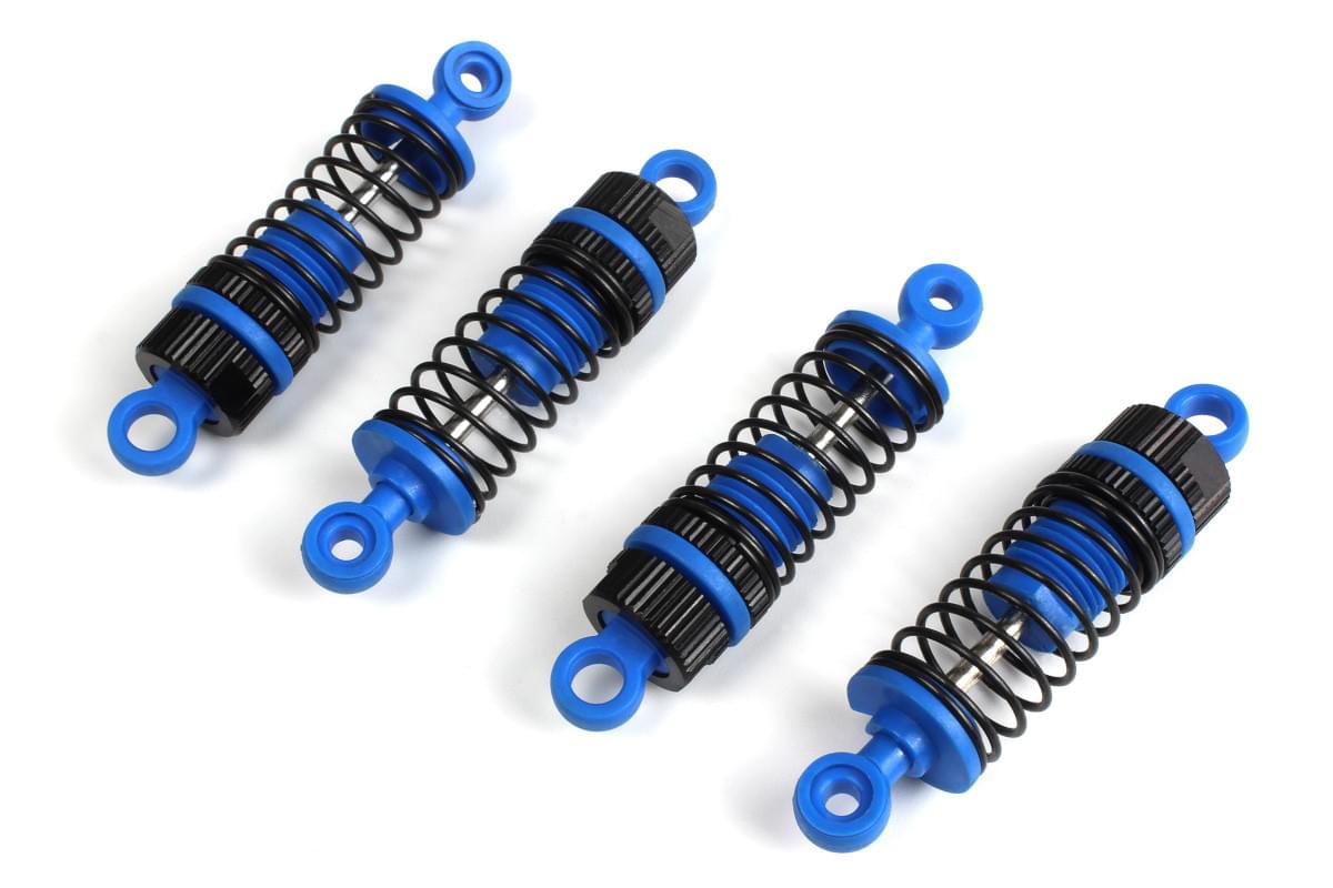 Set d'amortisseurs x4 bleu Maverick Atom MV150518 - Breizh Modélisme.